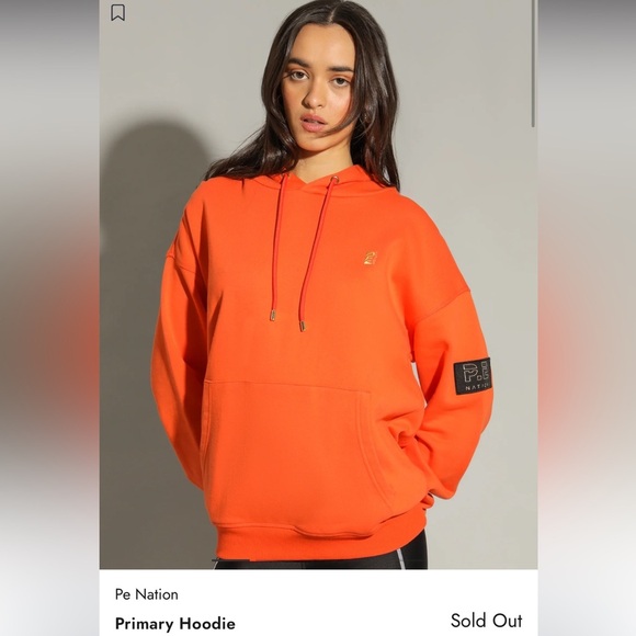 P.E Nation Sweaters - P.E Nation Primary Hoodie Sold Out Color: Cherry tomato size XS